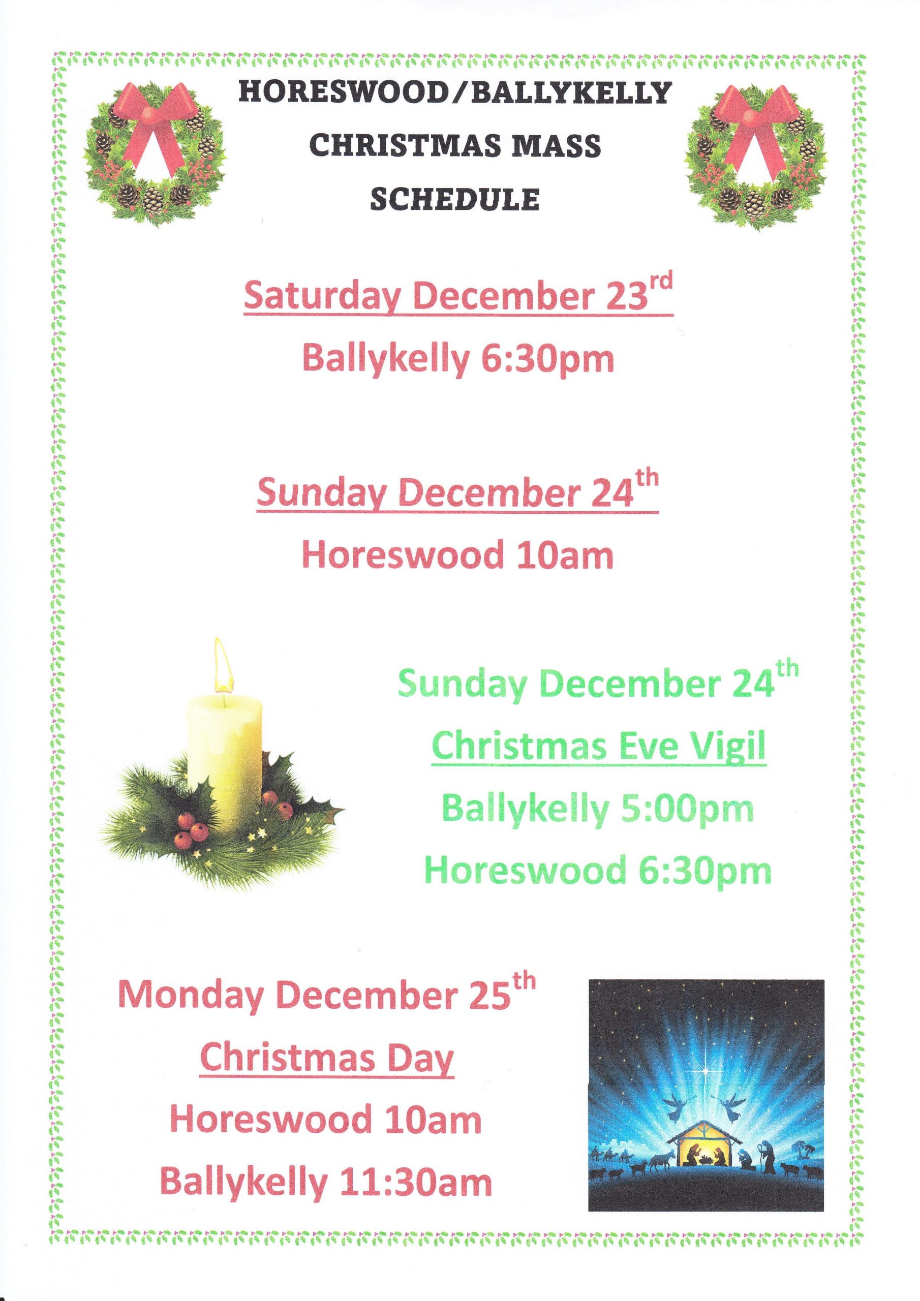Christmas Mass Schedule 2023-page-001